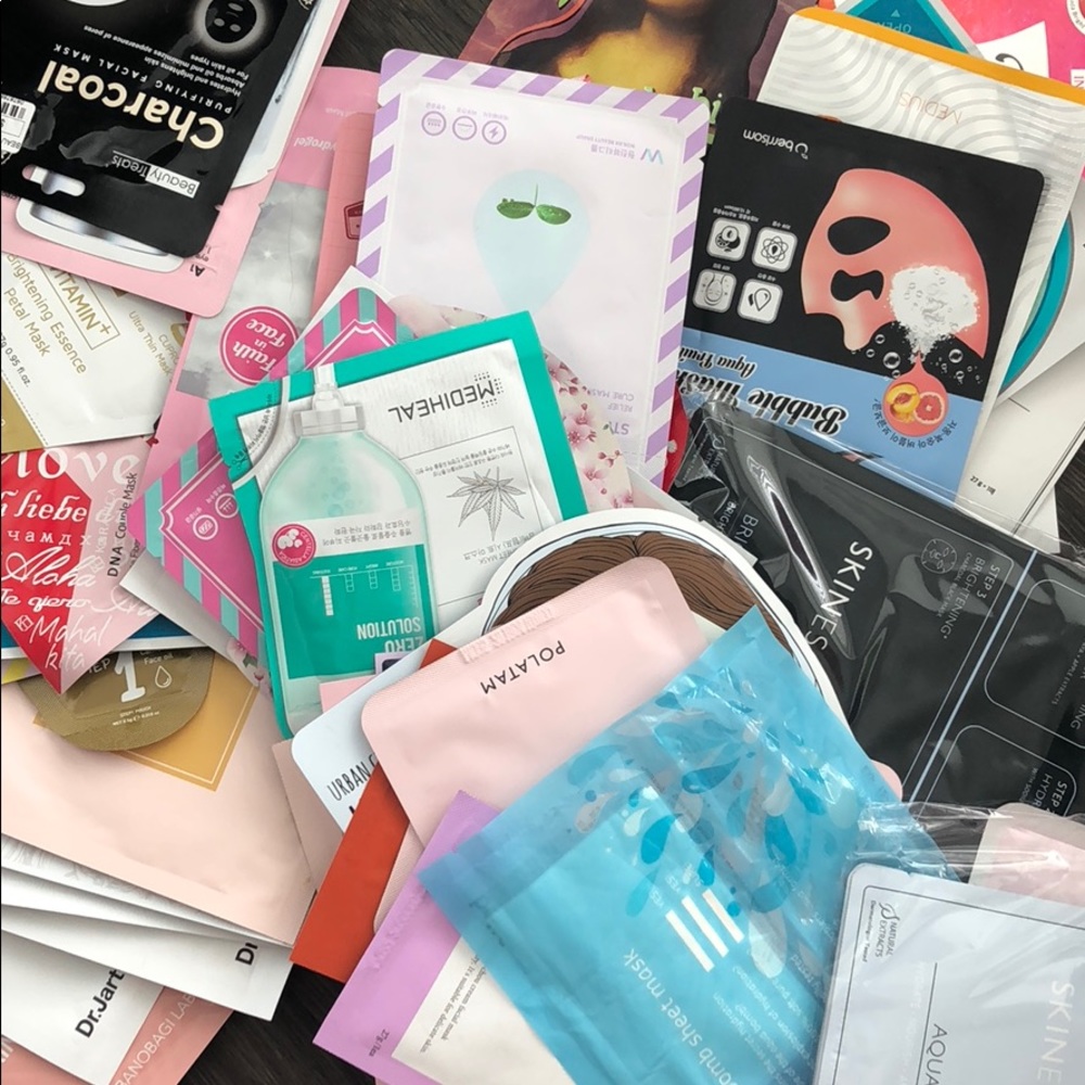 52 new face sheet masks + 8 hand masks